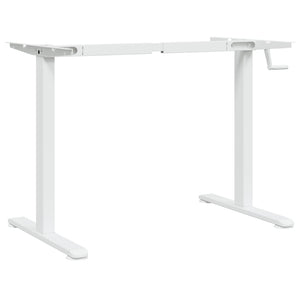 vidaXL Gestell für Sitz-Steh-Schreibtische Weiß (94-135)x60x(70-114)cm