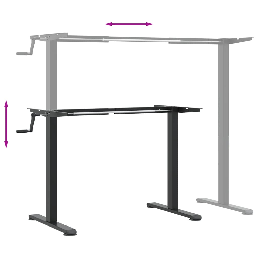 Gestell für Sitz-Steh-Schreibtische (94-135)x60x(70-114) cm Stilecasa