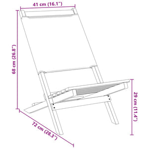 vidaXL Gartenstühle 2 Stk. Blattmuster Massivholz Akazie & Stoff