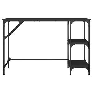 vidaXL Schreibtisch Schwarz 120x50x75 cm Metall und Holzwerkstoff