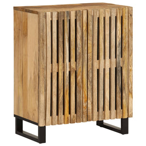 vidaXL Sideboard 60x34x75 cm Raues Massives Mangoholz