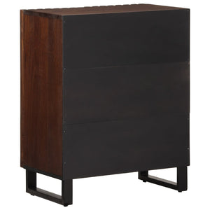 vidaXL Sideboard Braun 60x34x75 cm Massivholz Mango