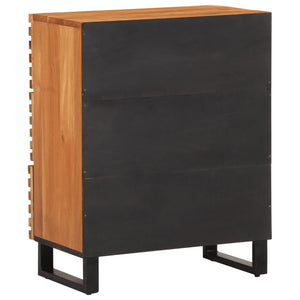 vidaXL Sideboard 60x34x75 cm Massivholz Akazie