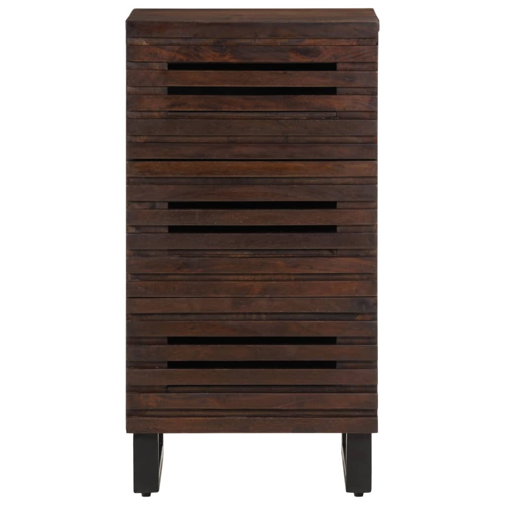 vidaXL Sideboard Braun 40x34x75 cm Massivholz Mango