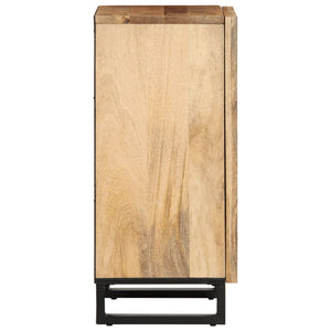 vidaXL Sideboard 40x34x75 cm Raues Massives Mangoholz