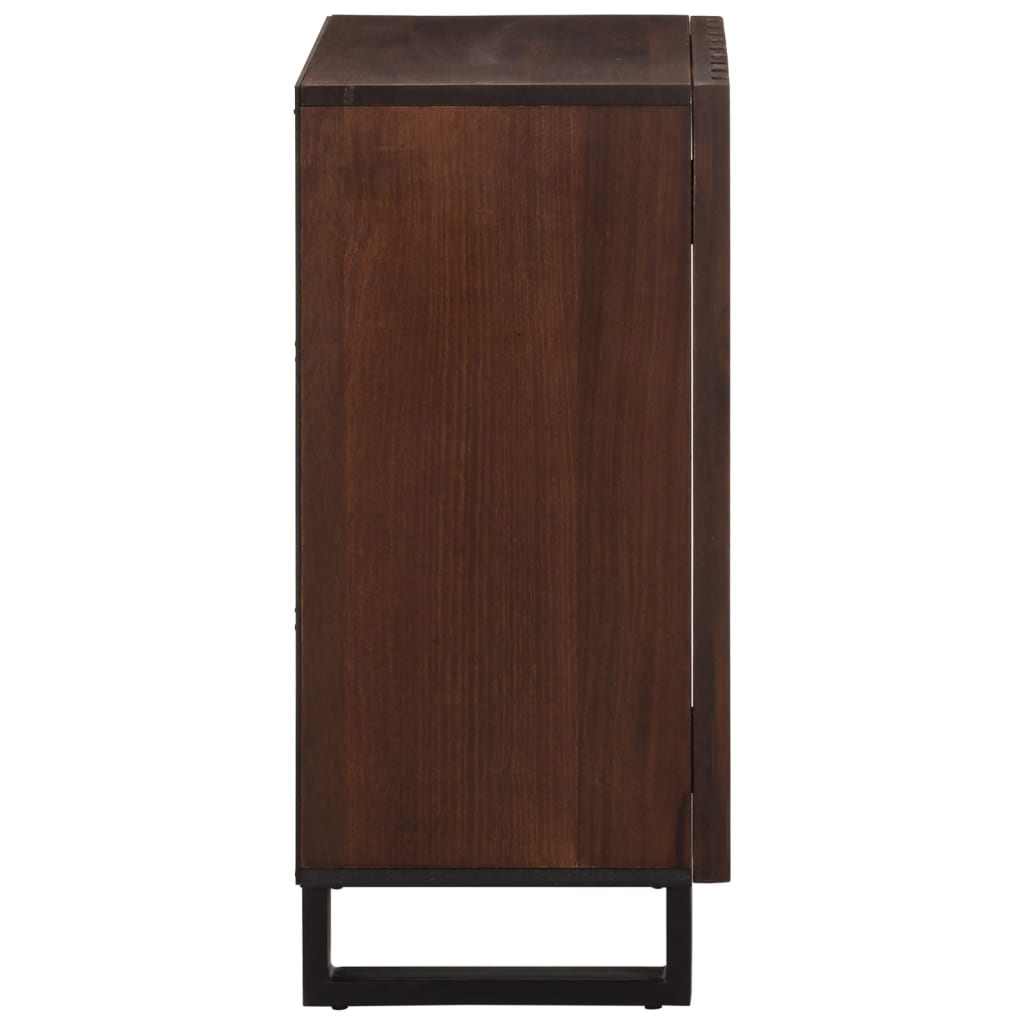 vidaXL Sideboard Braun 40x34x75 cm Massivholz Mango