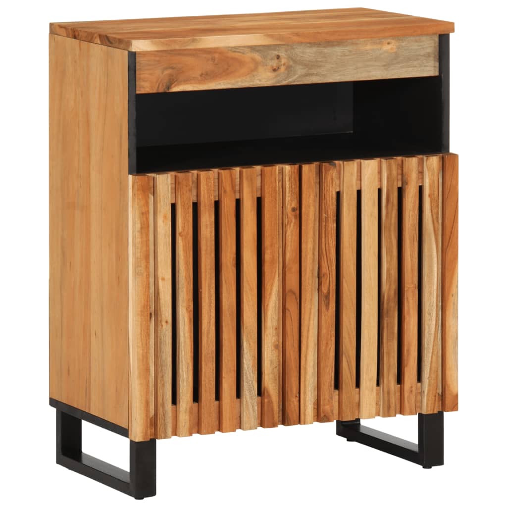 vidaXL Sideboard 60x34x75 cm Massivholz Akazie