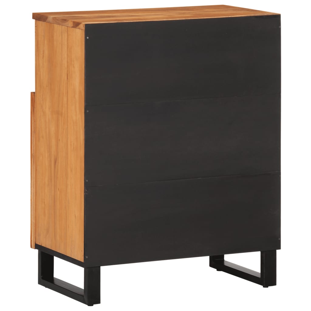 vidaXL Sideboard 60x34x75 cm Massivholz Akazie