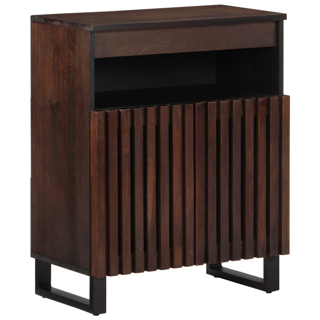 vidaXL Sideboard Braun 60x34x75 cm Massivholz Mango