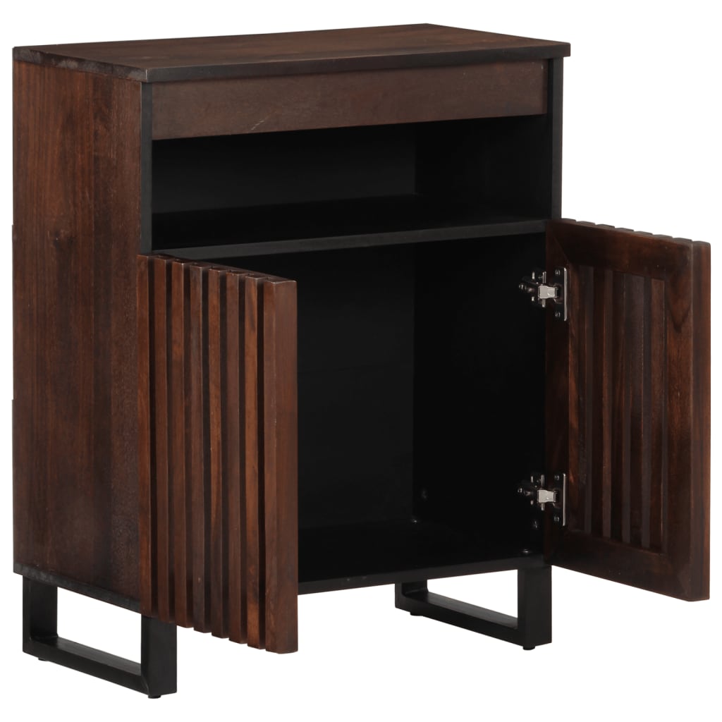 vidaXL Sideboard Braun 60x34x75 cm Massivholz Mango