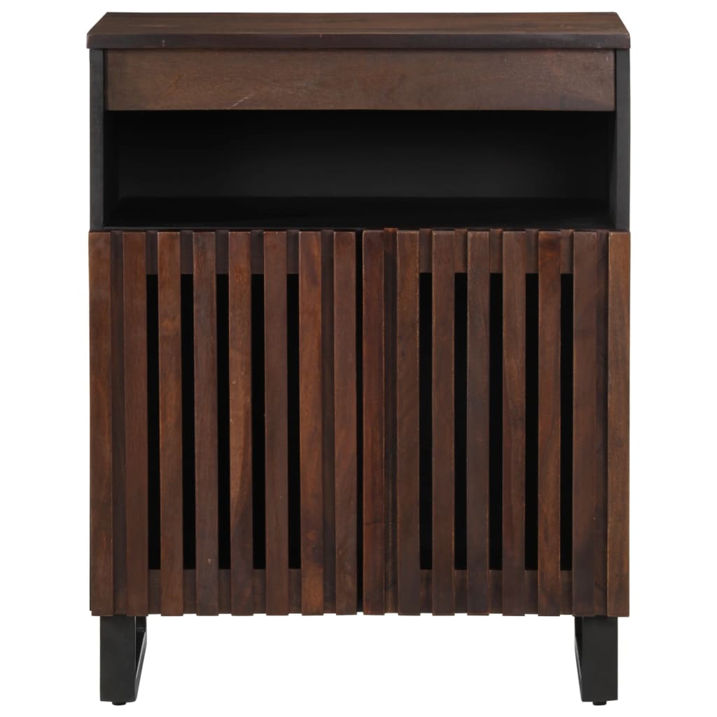 vidaXL Sideboard Braun 60x34x75 cm Massivholz Mango