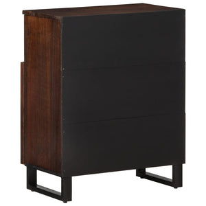 vidaXL Sideboard Braun 60x34x75 cm Massivholz Mango