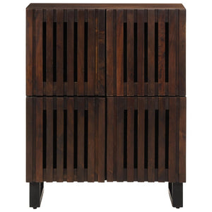 vidaXL Sideboard Braun 60x34x75 cm Massivholz Mango