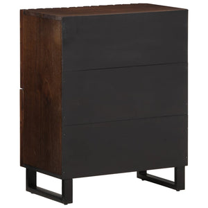 vidaXL Sideboard Braun 60x34x75 cm Massivholz Mango