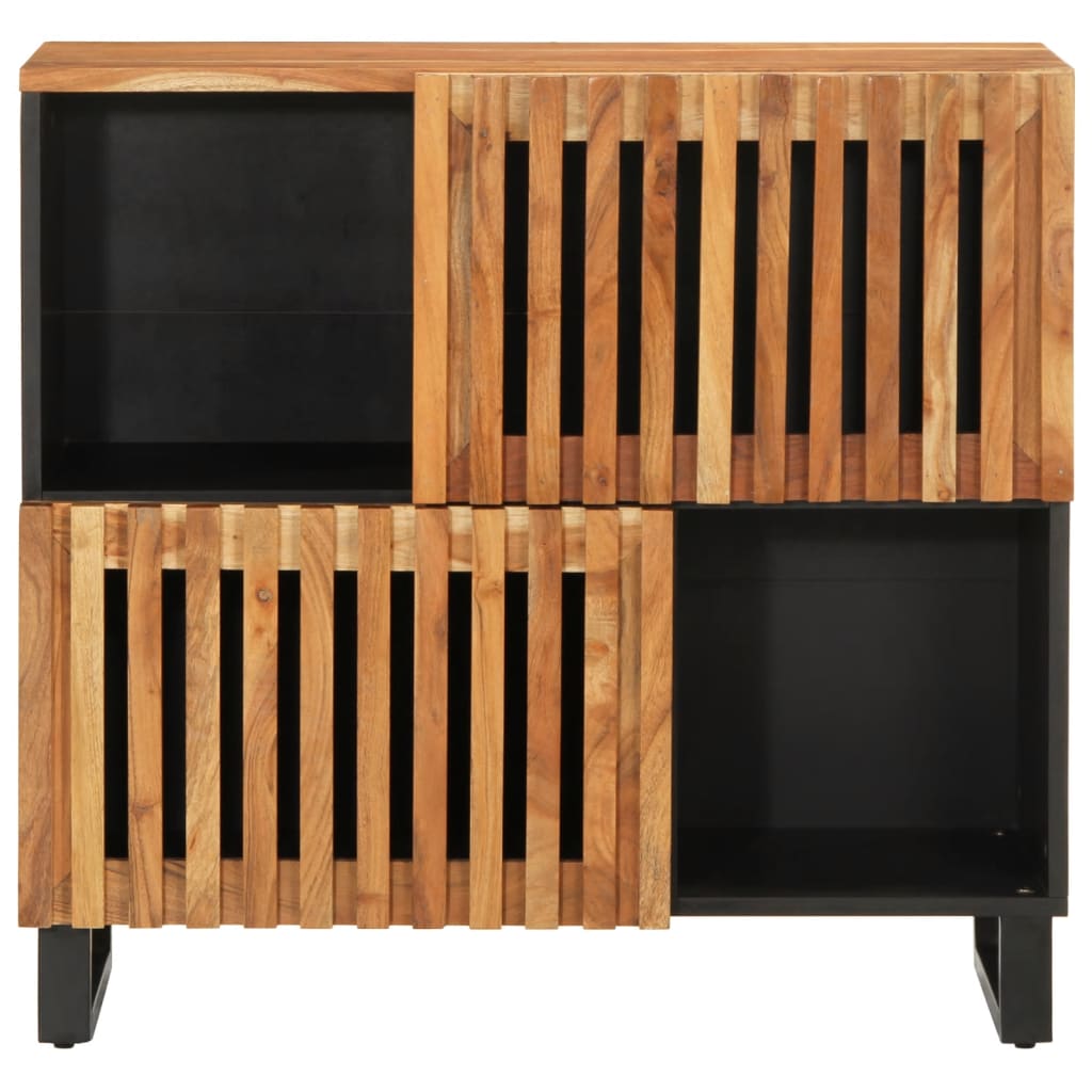 vidaXL Sideboard 80x34x75 cm Massivholz Akazie