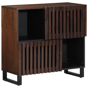 vidaXL Sideboard Braun 80x34x75 cm Massivholz Mango