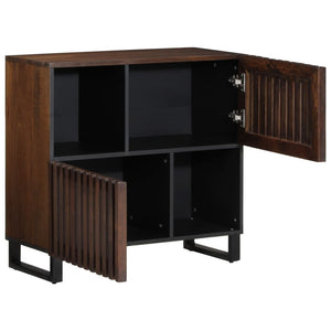 vidaXL Sideboard Braun 80x34x75 cm Massivholz Mango