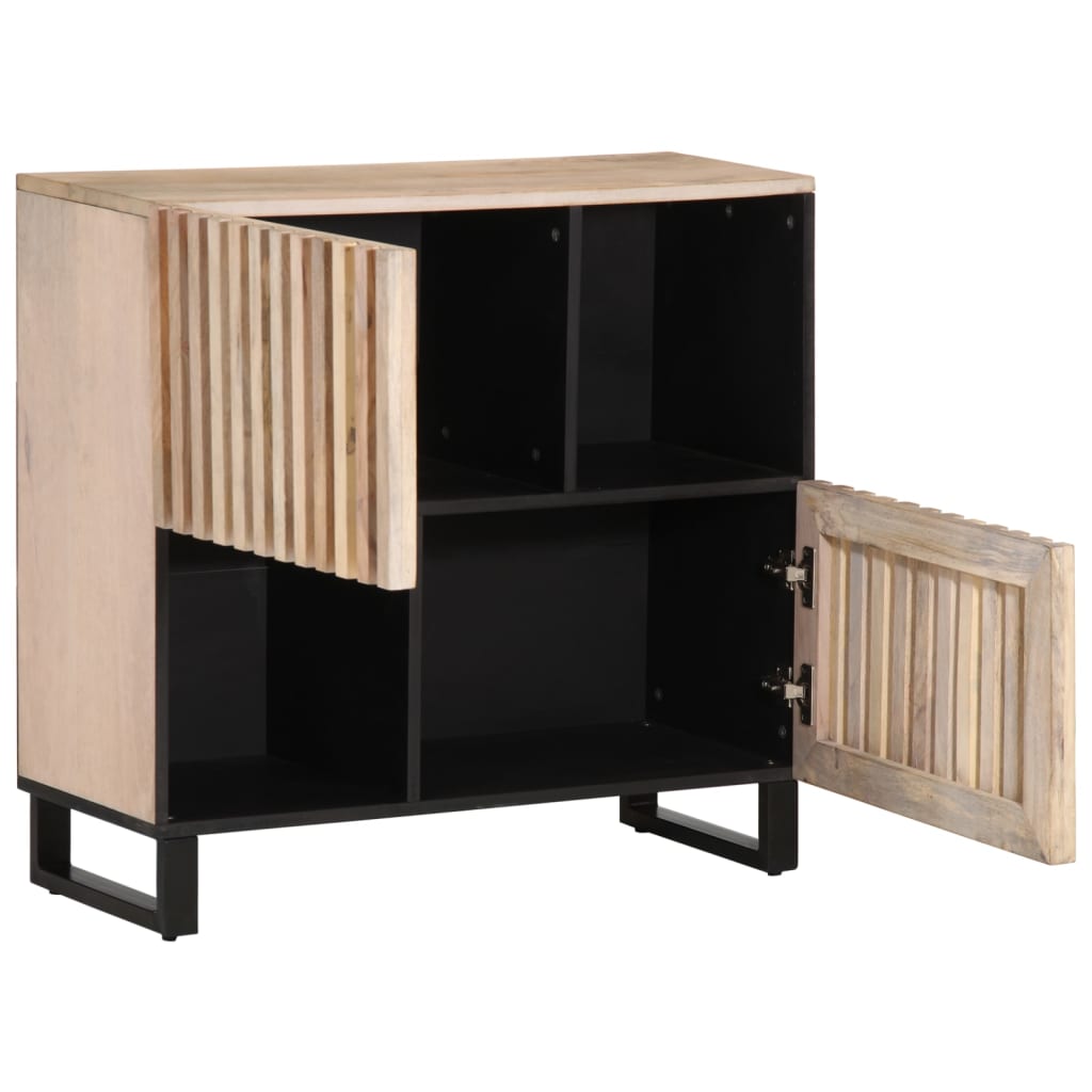 vidaXL Sideboard 80x34x75 cm Massivholz Mango