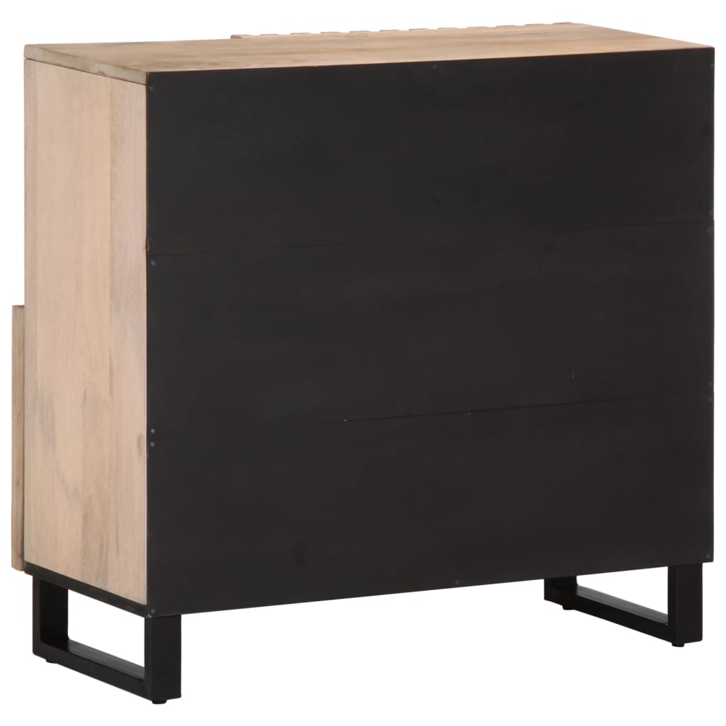 vidaXL Sideboard 80x34x75 cm Massivholz Mango