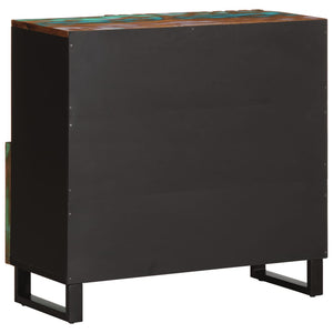 vidaXL Sideboard 80x34x75 cm Massivholz Akazie