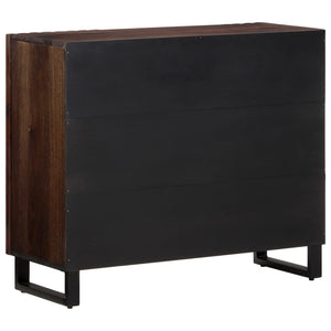 vidaXL Sideboard Braun 90x34x75 cm Massivholz Mango