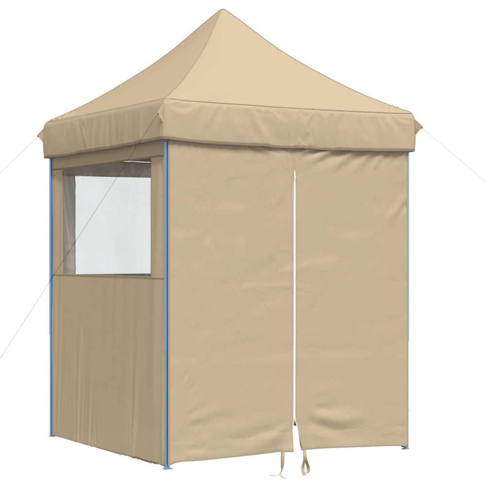 Partyzelt Faltbar Pop-Up mit 4 Seitenteilen Beige Stilecasa