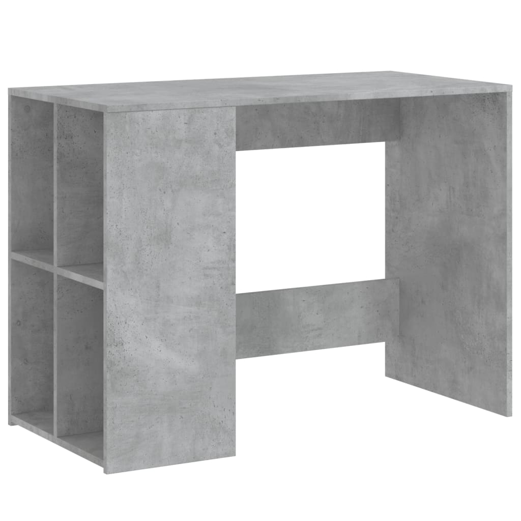 vidaXL Schreibtisch Betongrau 102x50x75 cm Holzwerkstoff