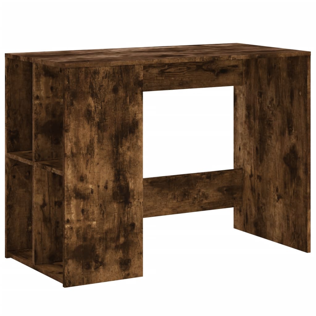 vidaXL Schreibtisch Räuchereiche 102x50x75 cm Holzwerkstoff