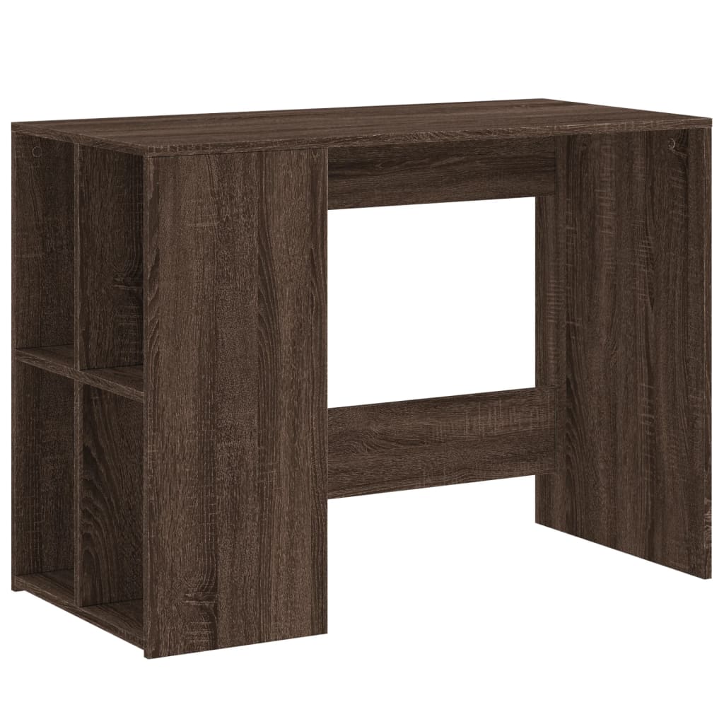 Schreibtisch Braun Eichen-Optik 102x50x75 cm Holzwerkstoff