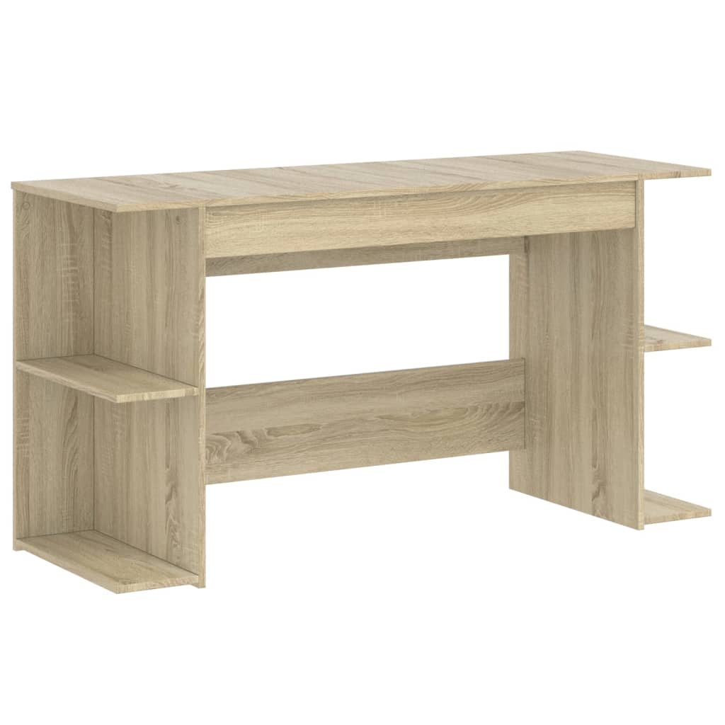 vidaXL Schreibtisch Sonoma-Eiche 140x50x75 cm Holzwerkstoff