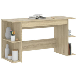 vidaXL Schreibtisch Sonoma-Eiche 140x50x75 cm Holzwerkstoff