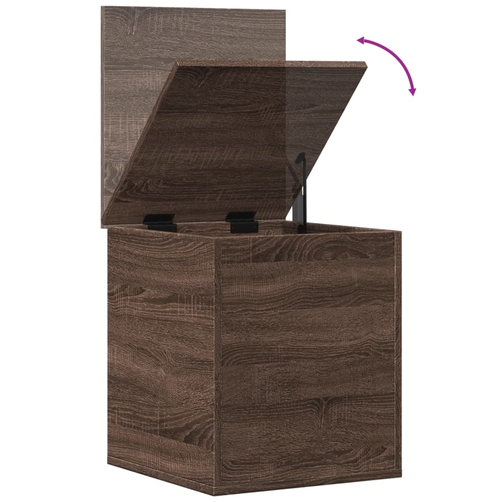 vidaXL Truhe Braun Eiche-Optik 40x42x46 cm Holzwerkstoff