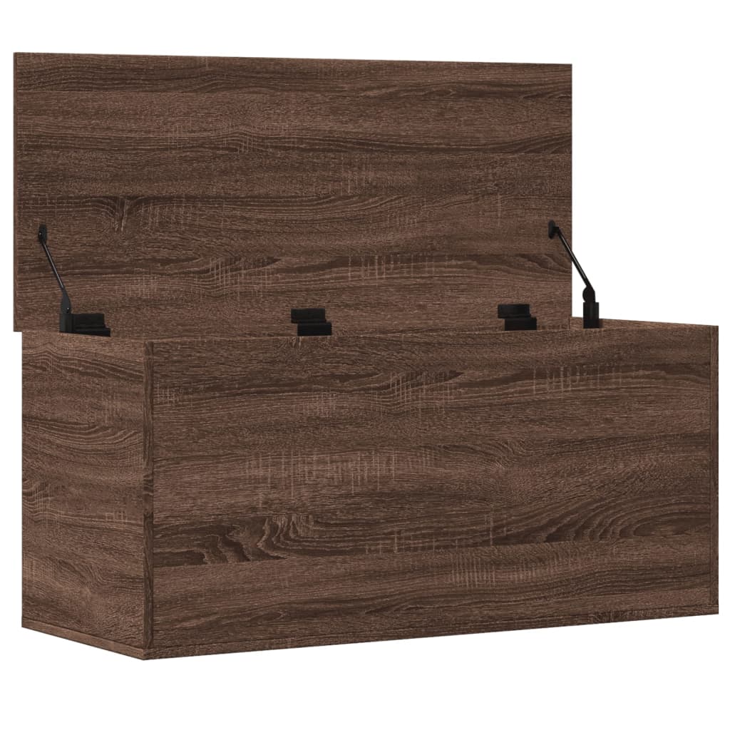 vidaXL Truhe Braun Eichen-Optik 100x42x46 cm Holzwerkstoff