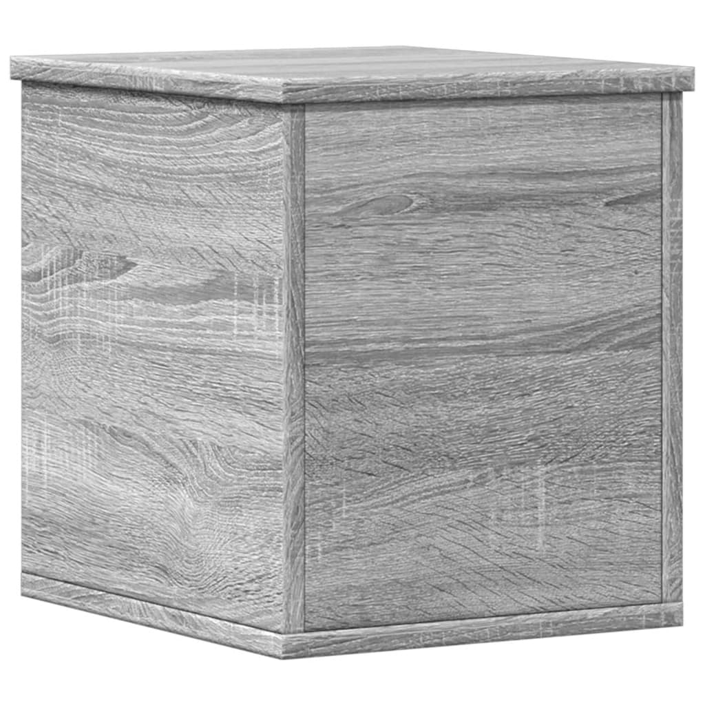 vidaXL Truhe Grau Sonoma 30x35x35 cm Holzwerkstoff