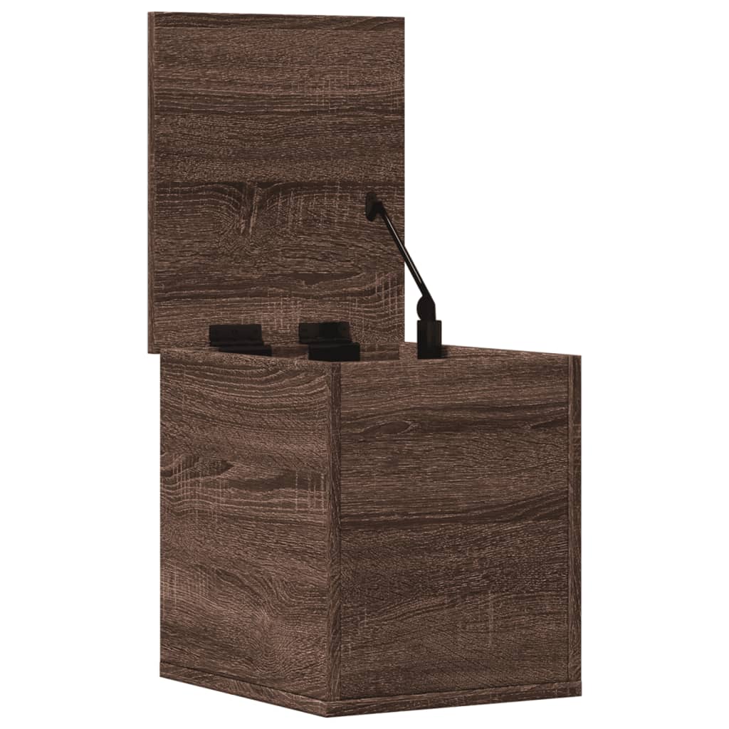 vidaXL Truhe Braun Eiche-Optik 30x35x35 cm Holzwerkstoff