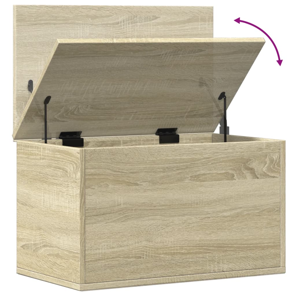 Truhe Sonoma-Eiche 60x35x35 cm Holzwerkstoff Stilecasa