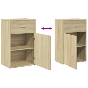 vidaXL Beistellschrank Sonoma-Eiche 56,5x39x90 cm Holzwerkstoff