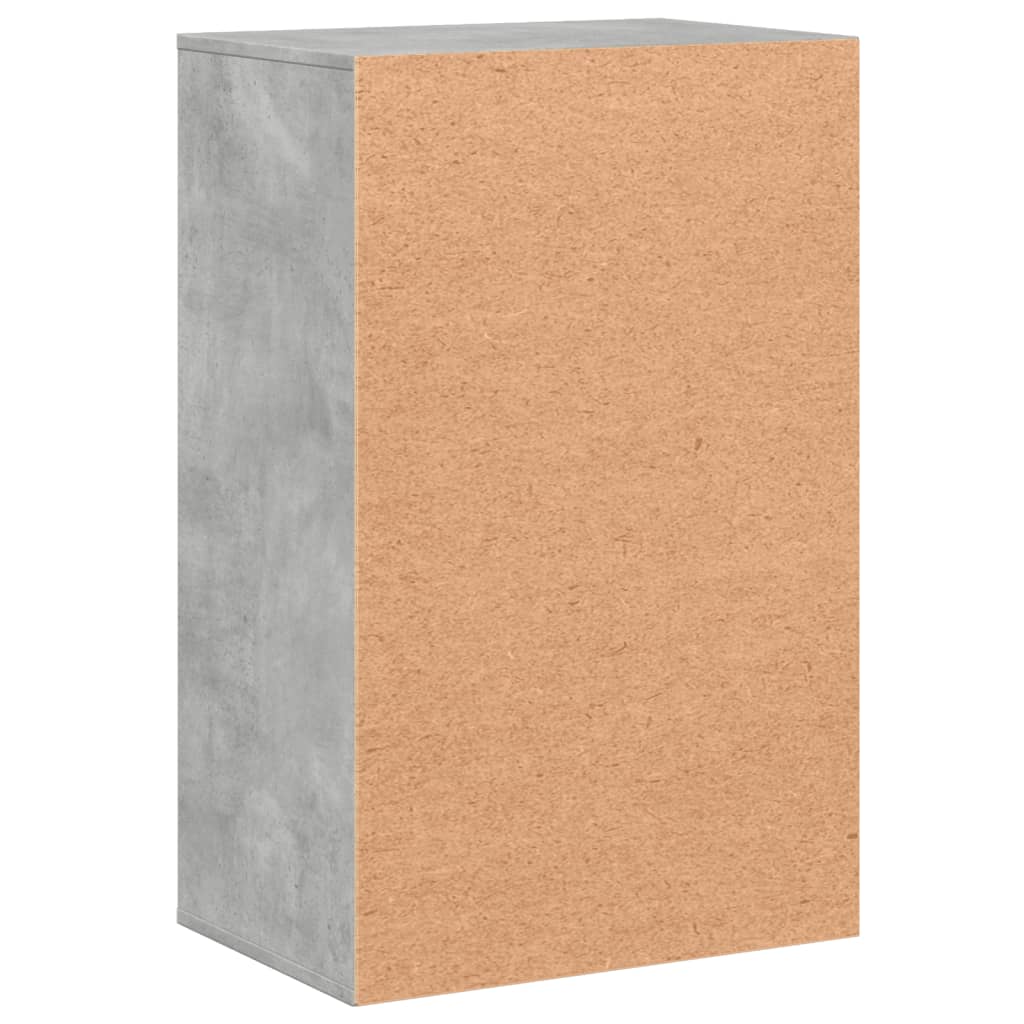 vidaXL Beistellschrank Betongrau 56,5x39x90 cm Holzwerkstoff