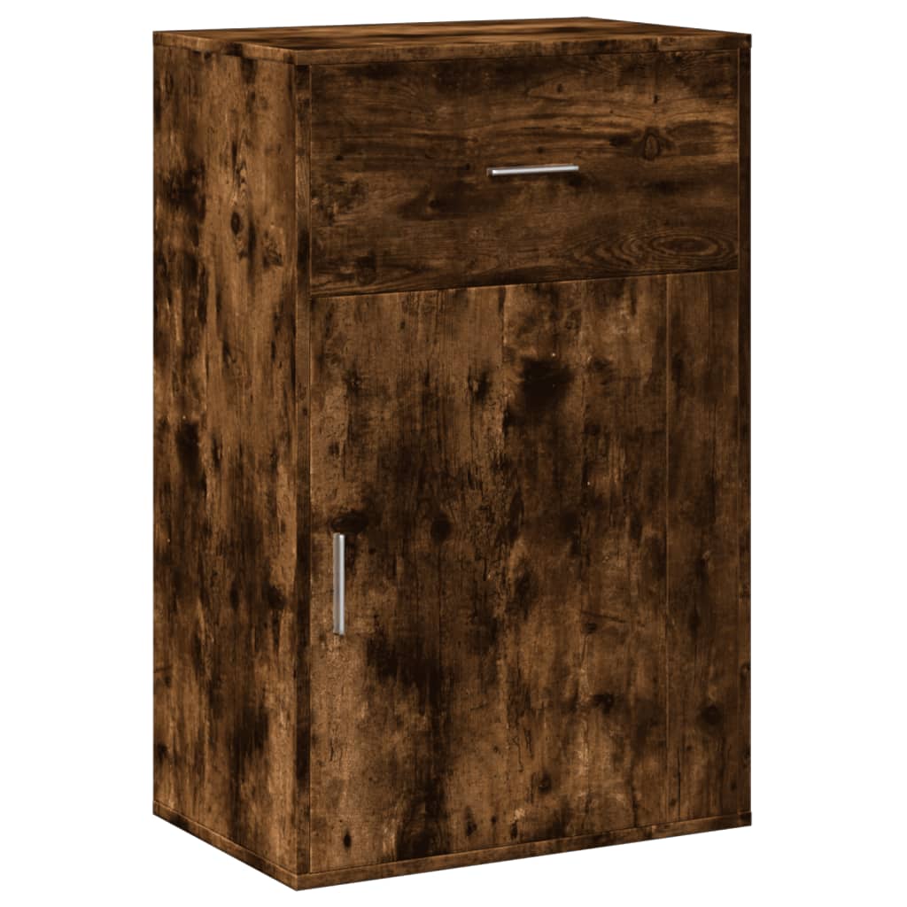 vidaXL Beistellschrank Räuchereiche 56,5x39x90 cm Holzwerkstoff