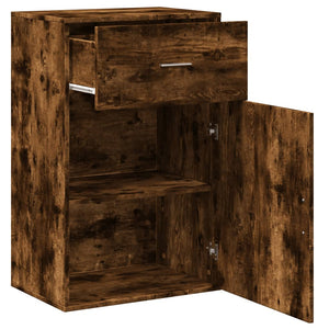 vidaXL Beistellschrank Räuchereiche 56,5x39x90 cm Holzwerkstoff