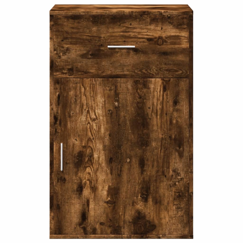 vidaXL Beistellschrank Räuchereiche 56,5x39x90 cm Holzwerkstoff