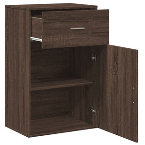 vidaXL Beistellschrank Braun Eichen-Optik 56,5x39x90 cm Holzwerkstoff