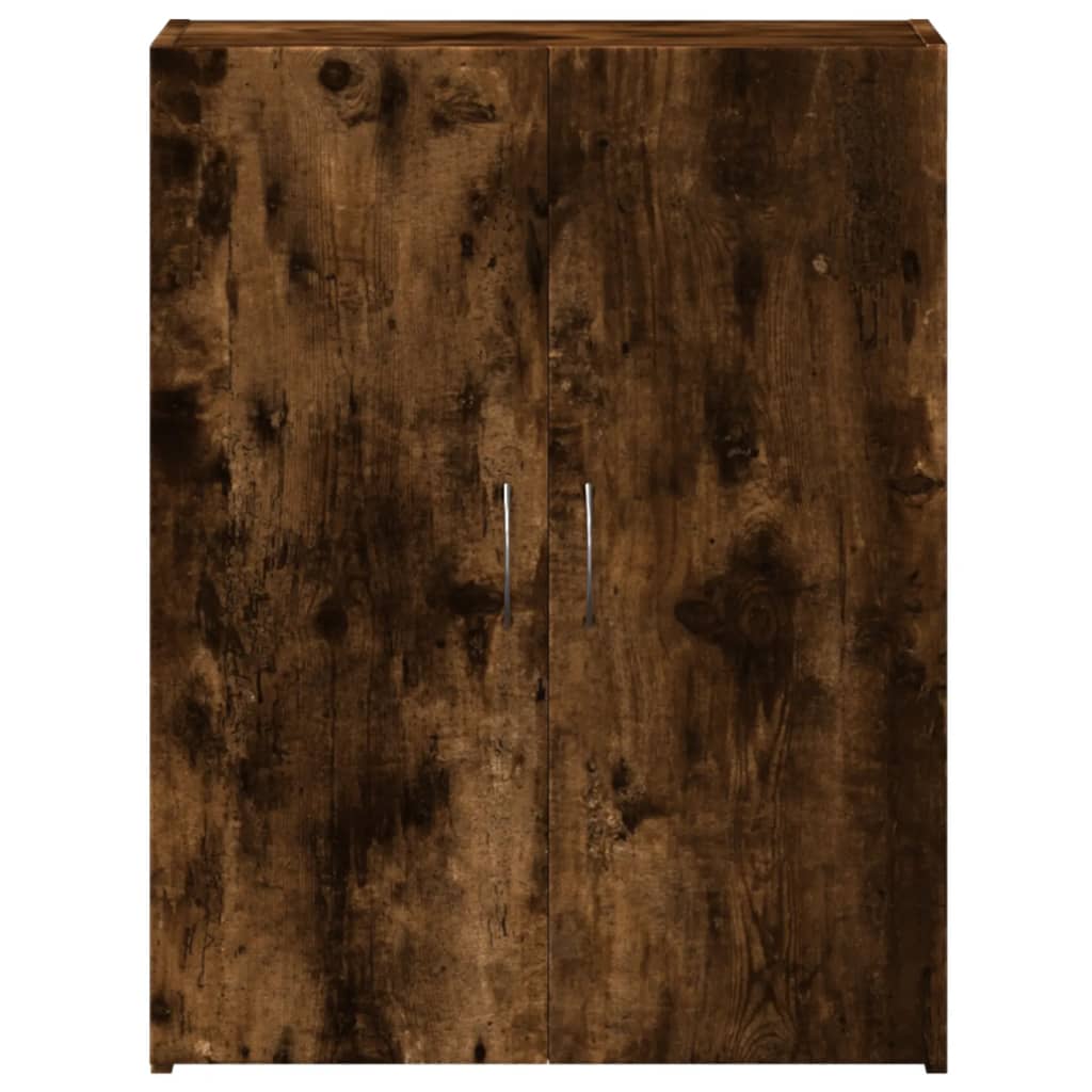 Aktenschrank Räuchereiche 60x32x77,5 cm Holzwerkstoff Stilecasa