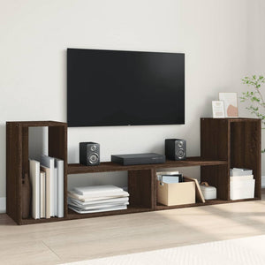 vidaXL TV-Schränke 2 Stk. Braun Eichen-Optik 75x30x50 cm Holzwerkstoff