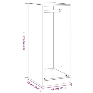 Kleiderschrank Sonoma-Eiche 48x41x102 cm Holzwerkstoff