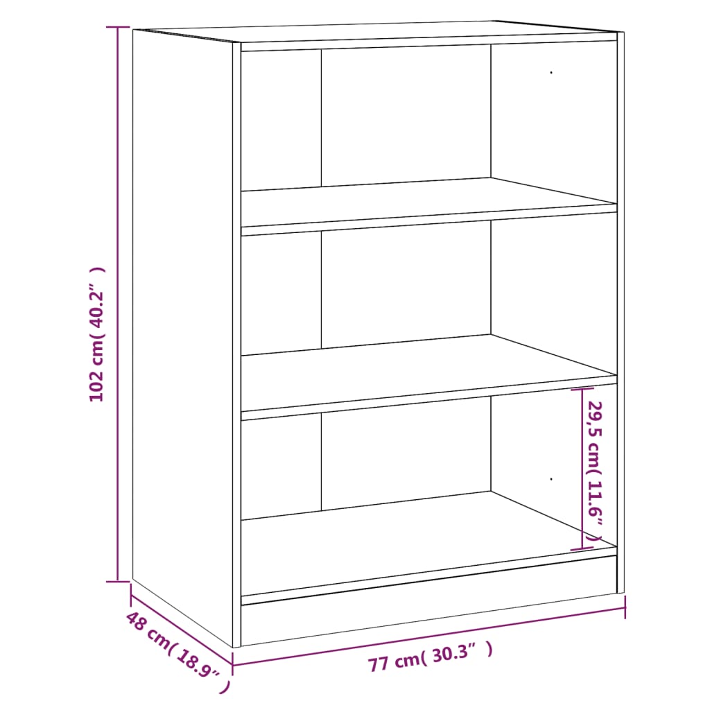 vidaXL Kleiderschrank Weiß 77x48x102 cm Holzwerkstoff