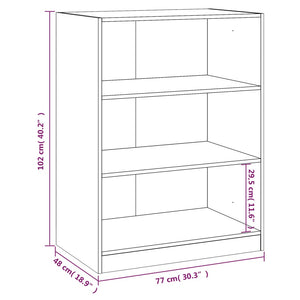 vidaXL Kleiderschrank Weiß 77x48x102 cm Holzwerkstoff