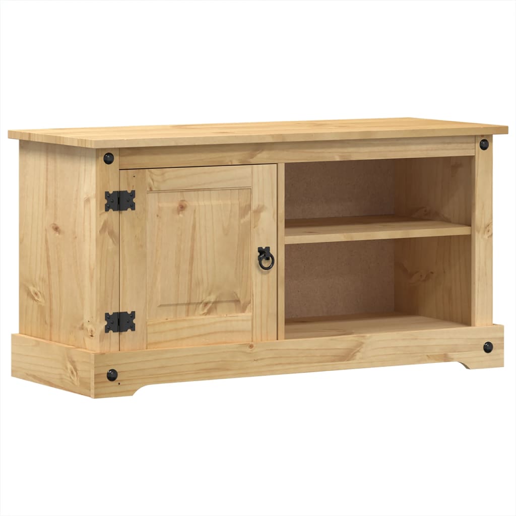 vidaXL TV-Schrank Corona 100x40x52 cm Massivholz Kiefer