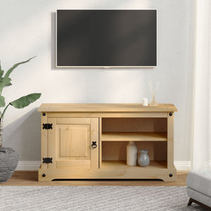 vidaXL TV-Schrank Corona 100x40x52 cm Massivholz Kiefer