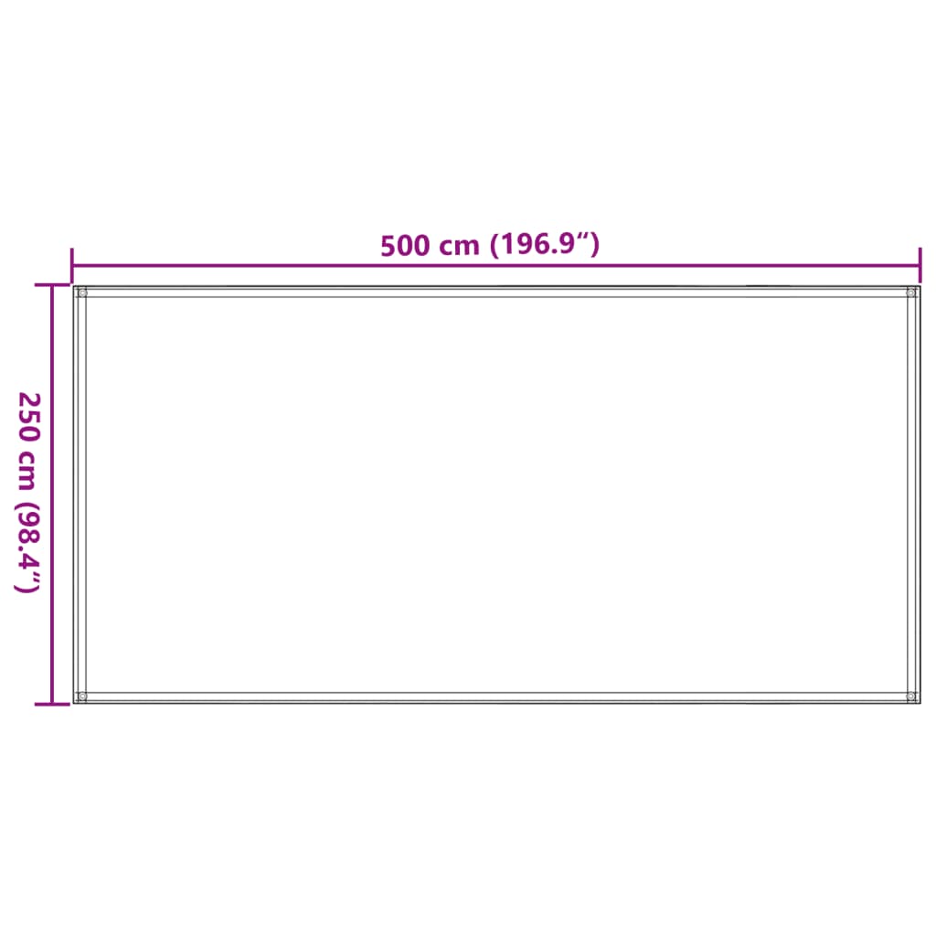 vidaXL Zeltteppich Hellgrün 250x500 cm HDPE